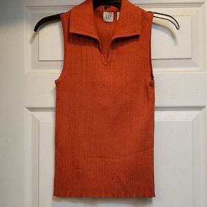 Orange 90s knit tank